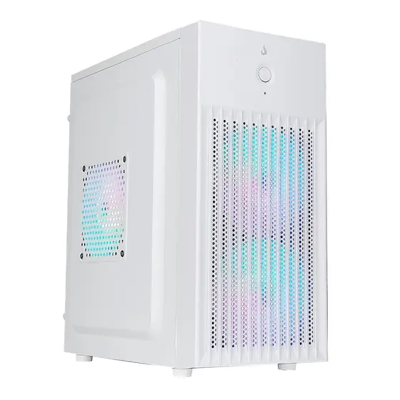 Gabinete Office Rise Mode X1 White, Mini Tower, M-ATX, Sem FANs, Branco - RM-GA-OFX1-FW