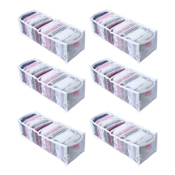 Kit 6 Colmeia Organizador de Gaveta para Roupa Bebê, Calcinha, Cueca e Meias - Amilplast