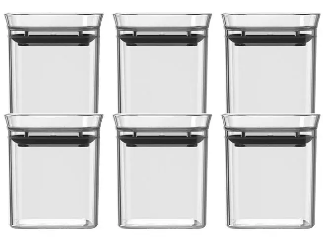 Porta-Mantimentos de Plástico Hermético Retangular 150ml Ou Block