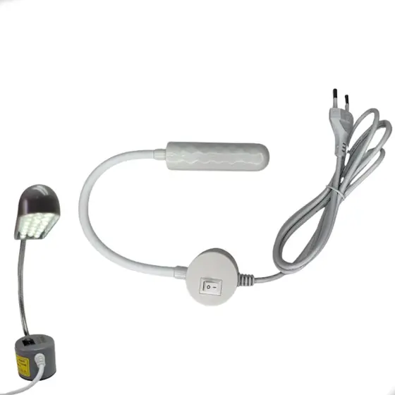 Luminária 20 Led P/ Maquina Flexível Bivolt Imã - Yoke