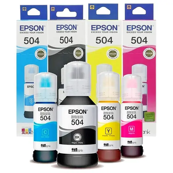 Kit 4 Refil T504 L4150 L4160 L4260 L6161 Original