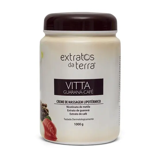Creme de massagem hiperemim guaraná café 1kg - extratos da terra
