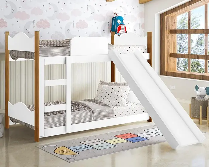 Beliche Quarto Infantil Encanto com Escorregador - GABRIELLI MÓVEIS