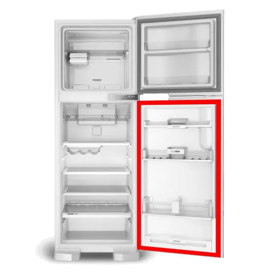Borracha Gaxeta Geladeira Electrolux Dfn52 Porta Inferior 69x126 - ILPEA