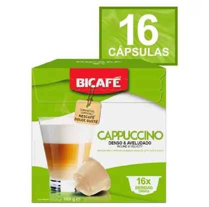 Cápsula De Cappuccino Bicafé P/ Máquinas Dolce Gusto*