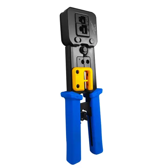 Alicate de crimpar Multi função FER0069 corta fio para conectores de passagem EZ Crimp RJ45 RJ12 RJ11 - Pier Telecom