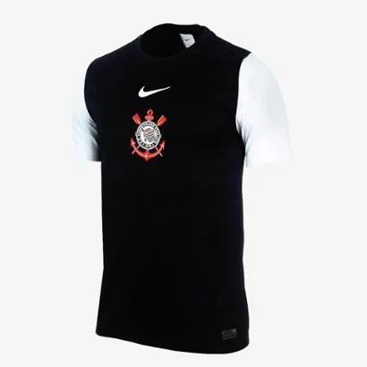 Camisa Nike Corinthians II 2025/26 Fã Masculina - Preto+Branco | Netshoes