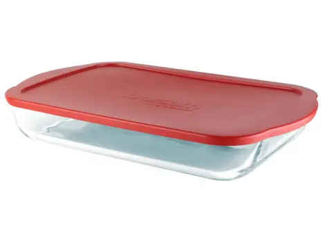 Travessa de Vidro com Tampa Retangular 41x6,5x26cm Pasabahce Borcam - Travessa / Refratário - Magazine Descoloucombr