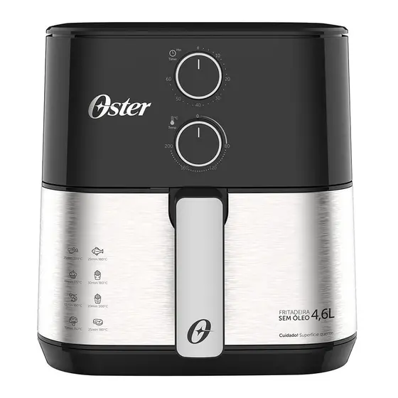 Fritadeira Elétrica Sem Óleo Oster 1500W 4,6 Litros 127V OFRT520-127