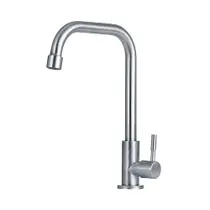 Torneira Para Cozinha Em Aço Inox 304 Escovado Tinguá Pingoo.casa - Prata