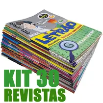 Kit 30 Revistas De Passatempo Caça Palavras Letras Grandes Ideal Para Idosos Sem Repetição - Castelo Editora