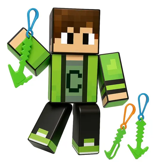 Boneco cadres articulado Minecraft Edição Colecionável bloco - ALGAZARRA