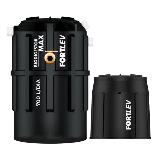 Kit Biodigestor 700L/Dia Fortlev + Leito de Secagem Fortlev
