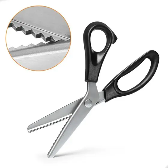 Tesoura De Picotar Escalope Corte Arredondado Profissional - Lanmax