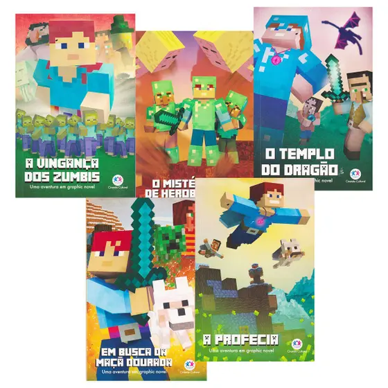 Hq Minecraft Uma Aventura Em Graphic Novel 5 Volumes - Ciranda Cultural