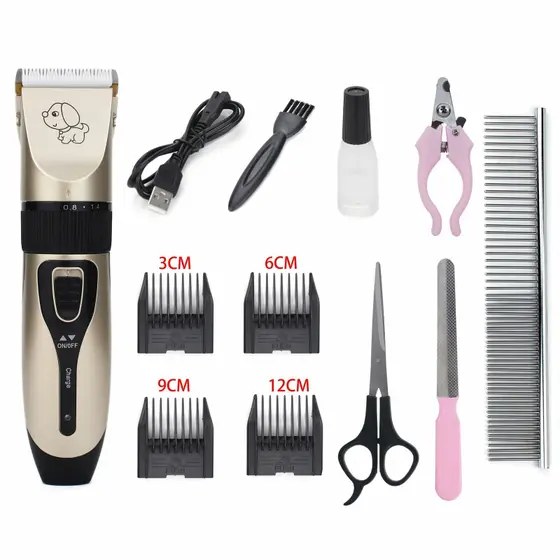 KIT Máquina De Tosa Profissional Pet Cão e Gato Bivolt - NINGBO