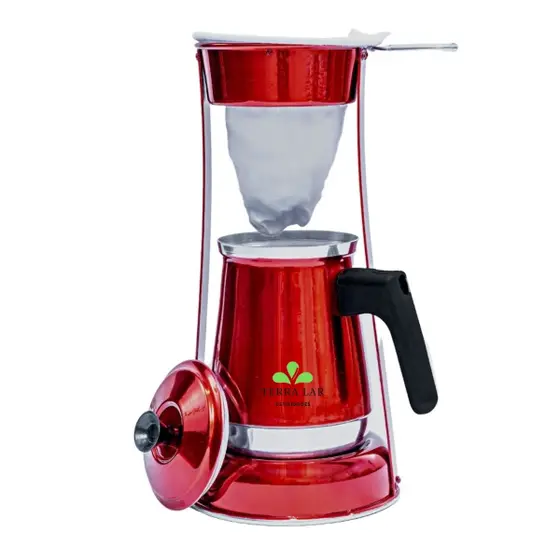 Bule Coador De Café Chá Suporte Retro Mancebo Em Alumínio - TERRA LAR