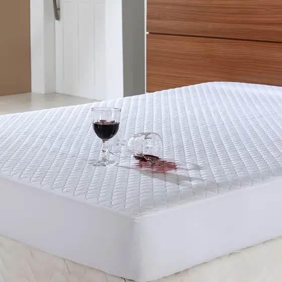 Protetor para Colchão Solteiro Impermeável Matelado - Branco - Bordados Finos
