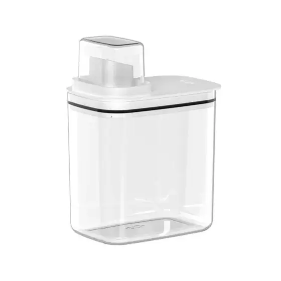 Dispenser Pote Medidor Hermético Porta Produtos Limpeza Organizador Lavanderia 1,5L - OU