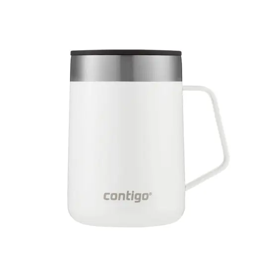 Caneca Térmica com Tampa 414ml Quente e Frio Contigo Branca