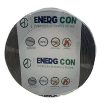 Fio Cabo Flexivel 10mm preto 25 metros - ENERG CON