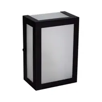 Arandela 5 Vidros Liso em Alumínio P/1xE27 Externo e Interno Preta ST2777 - Starlumen