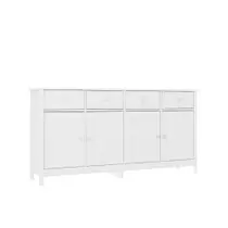 Aparador Buffet Ditália 4 Portas 4 gavetas R-626 Branco