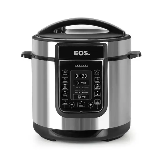 Panela de Pressão Elétrica EOS Multicooker Digital 6L Inox EPP60DI 220V