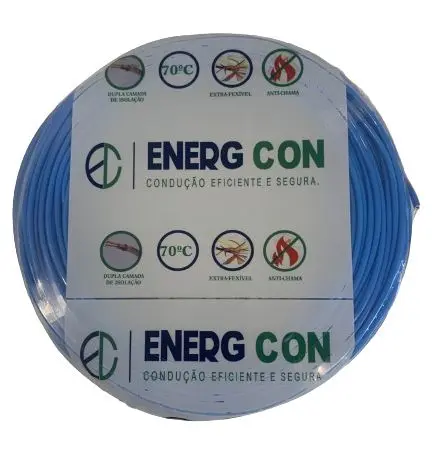 Fio Cabo Flexivel 6mm Azul 25 metros - ENERG CON
