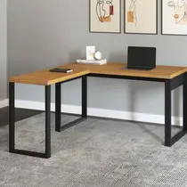 Escritório 100% 157,5cm Industrial Freijó E Preto - Pradel