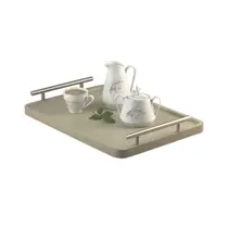 Bandeja Cantinho do Café Decorativa Para Servir Bebidas 28x40 - Maraka Interiores