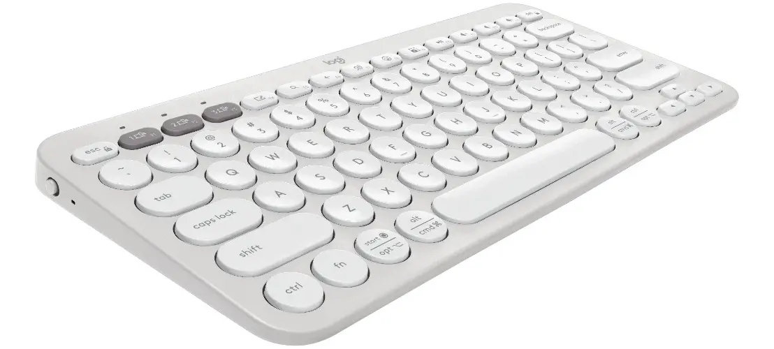 Teclado sem fio Logitech Pebble Keys 2 K380s - Branco