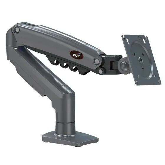 Suporte de Mesa Articulado para Monitor de 17" a 35" ELG, com Pistão a Gás e Cabo HDMI 2.0, VESA, Grafite - F98HDMI