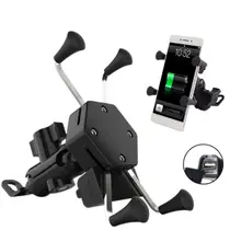 Suporte De celular para Motocicleta com Carregador Usb - Waka