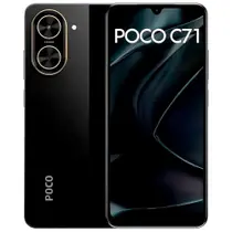 Smartphone Xiaomi Poco C71 128GB 4GB RAM Dual SIM Tela 6.88 - Preto