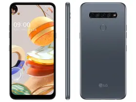 Smartphone LG K61 128GB Titânio 4G Octa-Core - 4GB RAM 6,53” Câm. Quádrupla + Selfie 16MP