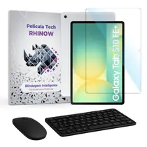 Kit Película de vidro para Samsung Galaxy Tab S10 FE+ Plus 13,1" + Teclado e Mouse (Preto) - Rhinow