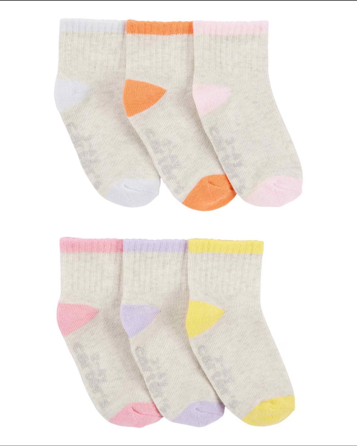Kit meia infantil 6 pares mescla multicor | Carter's